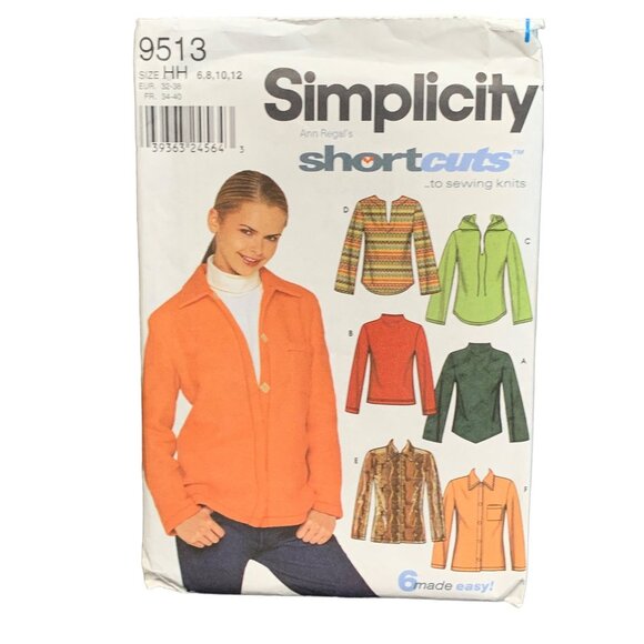 Simplicity Ann Regals Shirt Womens Sewing Pattern 9513 uncut - Picture 1 of 2
